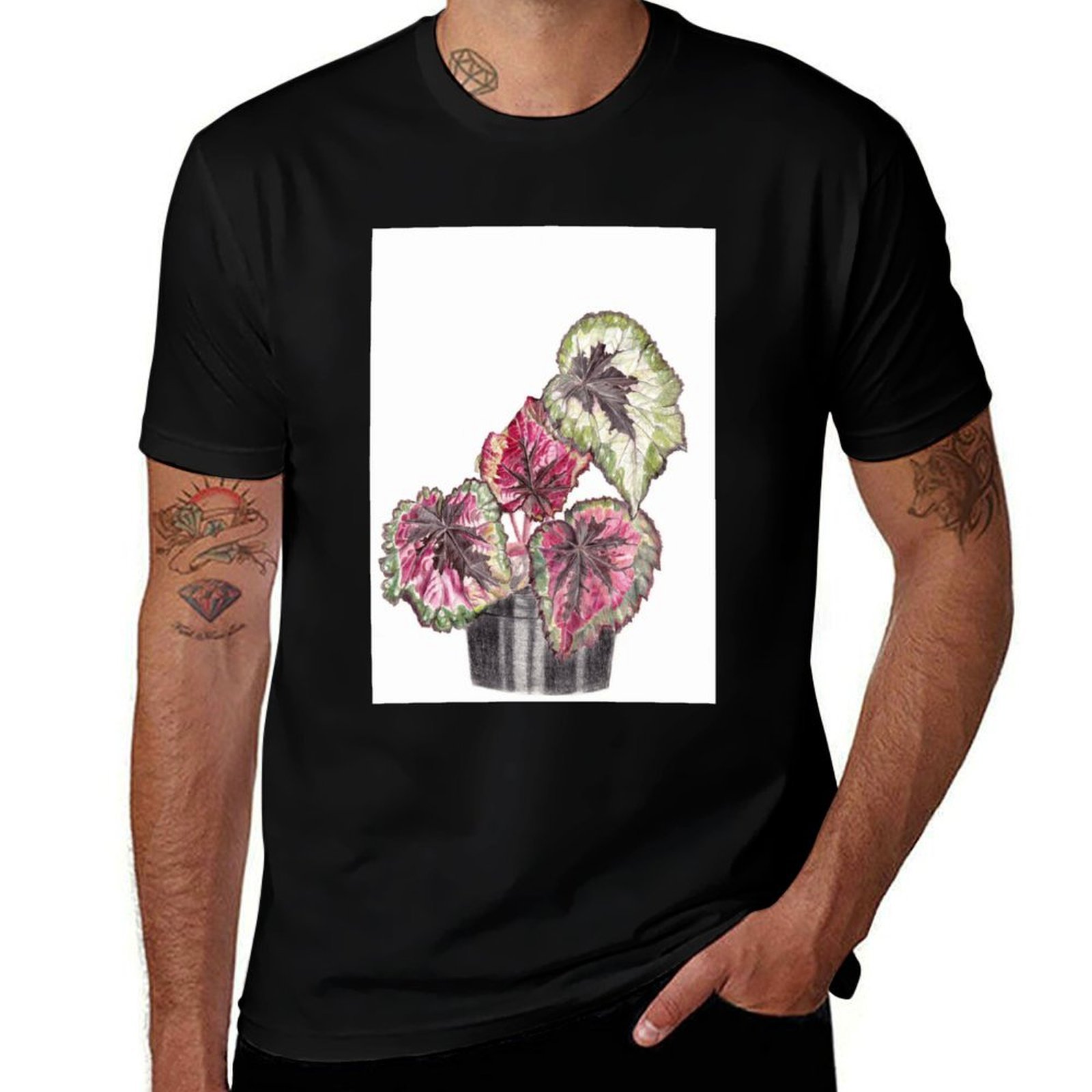 Begonia Rex - Kaos Begonia Rex Kaos Nyaman dan